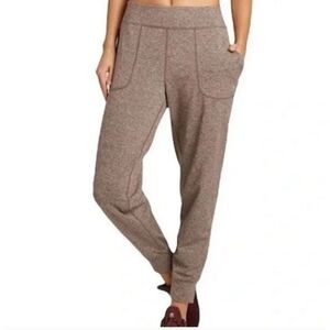 Joy Lab Brushed Space Dye Jogger Pants in Pearl Mocha Brown Soft
